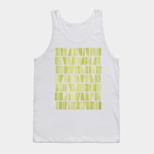 Monochromatic Mosaic in Green Tank Top